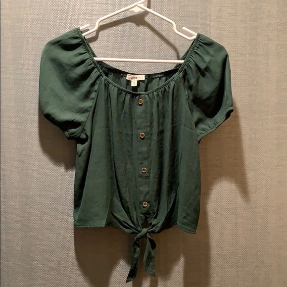 mine Tops - Green Crop Top